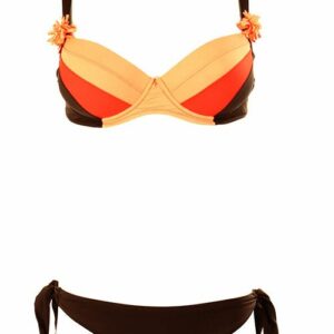 Melie & Madeleine Mina Bikini - Red / Brown