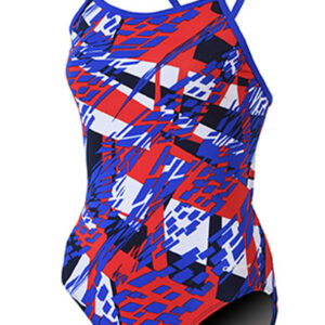 Dolfin Girls Zephyr Swimsuit - Red / White / Blue