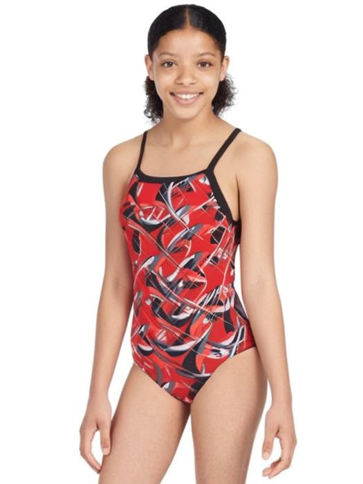 Dolfin Reliance Girls Predator - Red - Image 3