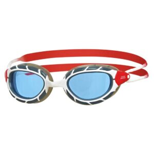 Zoggs Predator- White/Red/Tint