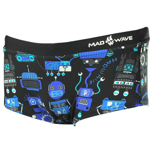 Mad Wave Boys Robots Trunks - Purple / Black - Image 4