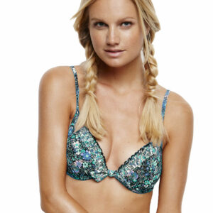 Azura Endless Summer Moulded U/Wire Push Up Top - Blue