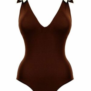 Melie & Madeleine Romantic Sveva Swimsuit - Brown
