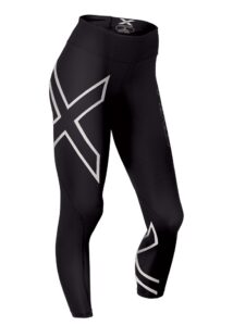 2XU Womens Mid-Rise Compression Tight - Black / White