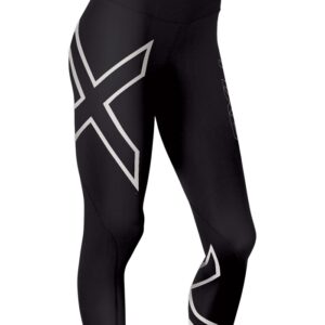 2XU Womens Mid-Rise Compression Tight - Black / White