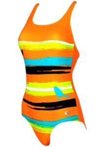 Yingfa Girls 1377-1 Stripe Swimsuit