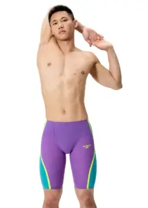 Speedo Fastskin LZR Pure Intent 2.0 High Waisted Jammer - Grape/Blue/Yellow