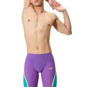 Speedo Fastskin LZR Pure Intent 2.0 High Waisted Jammer - Grape/Blue/Yellow
