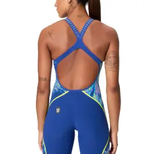 Speedo Fastskin LZR Pure Intent 2.0 Openback Kneeskin – Blue/Multi