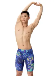 Speedo Fastskin LZR Pure Valor 2.0 High Waisted Jammer - Navy / Multi