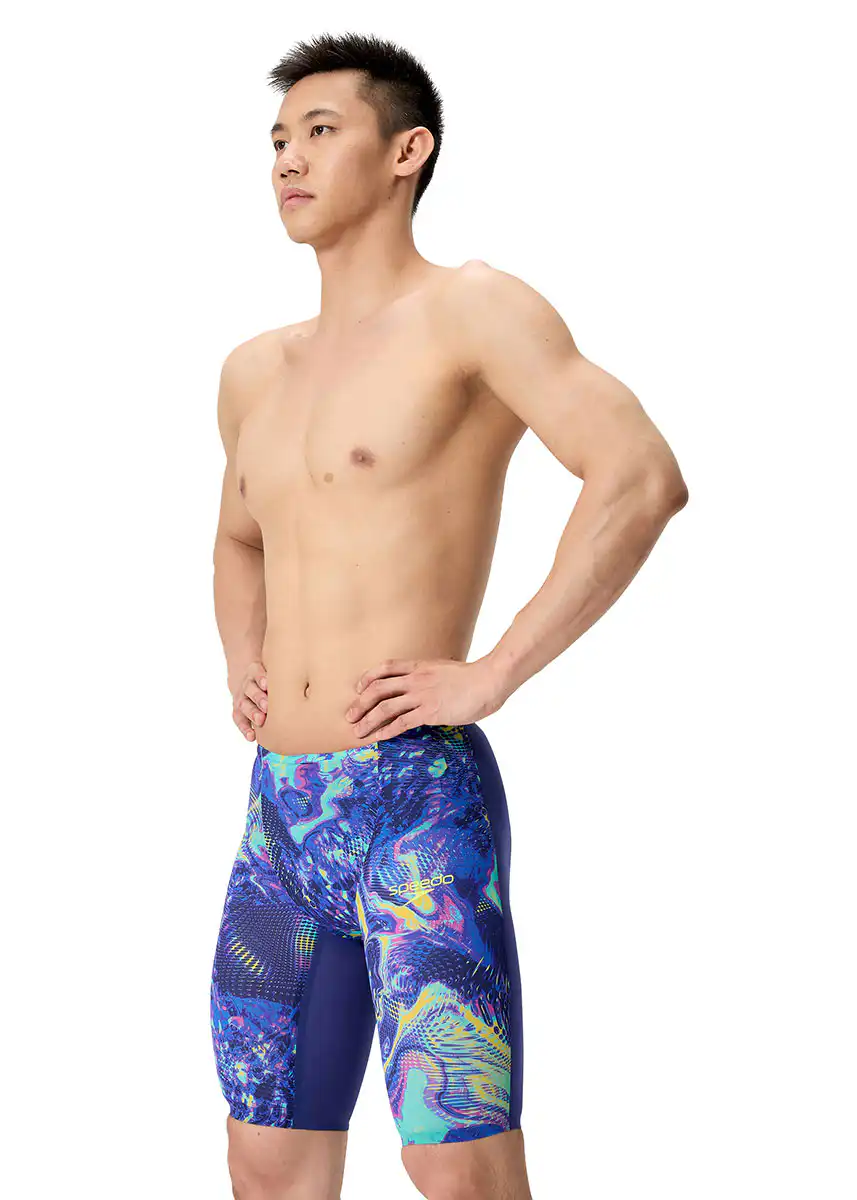 Speedo Fastskin LZR Pure Valor 2.0 High Waisted Jammer - Navy / Multi - Image 4
