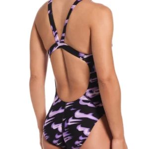 Nike HydraStrong Asteroid Swoosh Fastback One Piece Swimsuit – Bright Violet