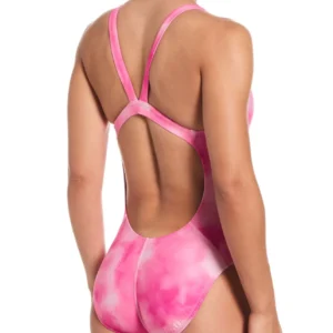 Nike HydraStrong Aquatic Awe Fastback One Piece Swimsuit – Pink Foam