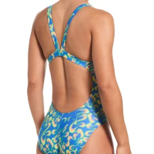 Nike HydraStrong Sprayfetti Fastback One Piece Swimsuit – Orange Pulse