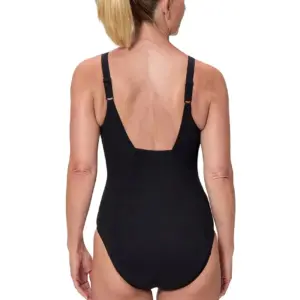 Speedo Shaping Contour Eclipse Printed Swimsuit – Black