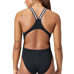 Speedo V Class Performance Back Swimsuit –  Black/Grey