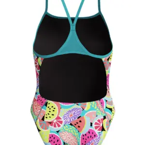 Speedo Women’s Printed Turnback Swimsuit – Green