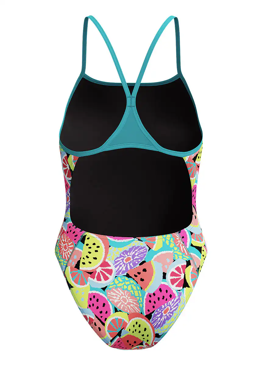Speedo Women's Printed Turnback Swimsuit