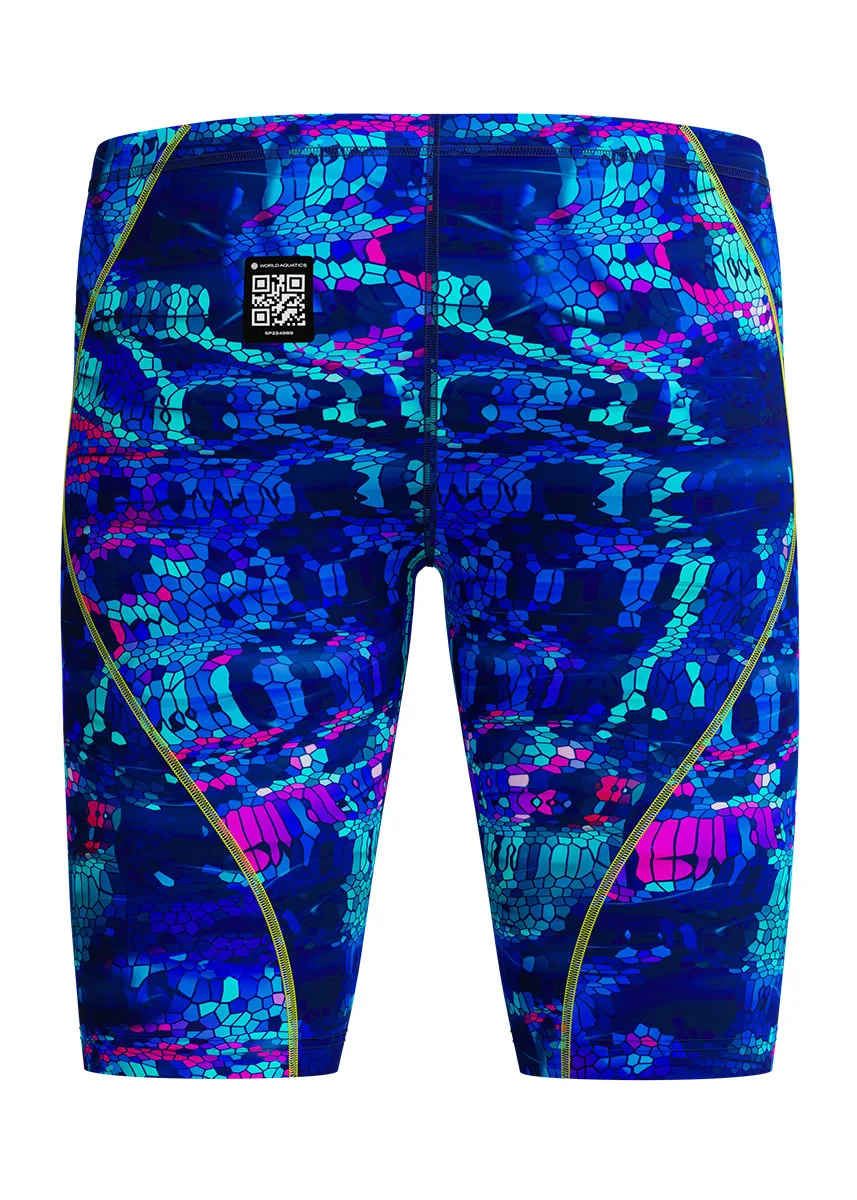 Speedo Fastskin Hyperspark Printed Jammer - Blue / Pink - Image 5