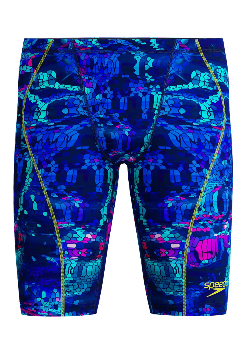 Speedo Fastskin Hyperspark Printed Jammer - Blue / Pink - Image 6