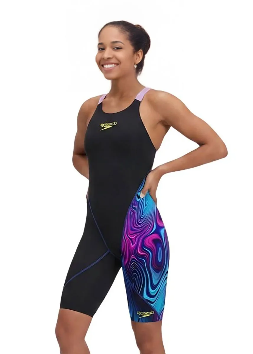 Speedo Women’s Fastskin LZR Ignite Kneeskin – Black/Pin