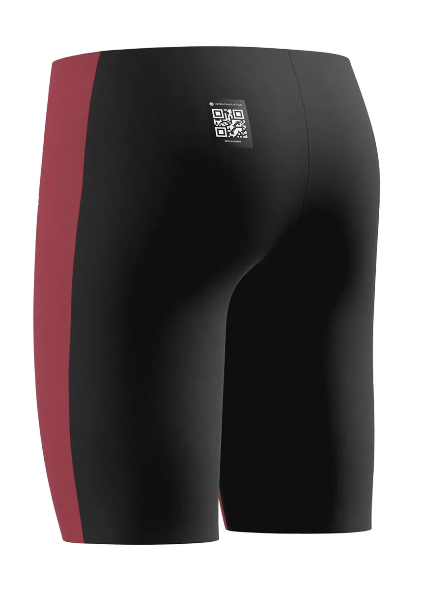 Speedo Boys Fastskin Junior Endurance+ Max High Waisted Jammer - Black/Red - Image 7