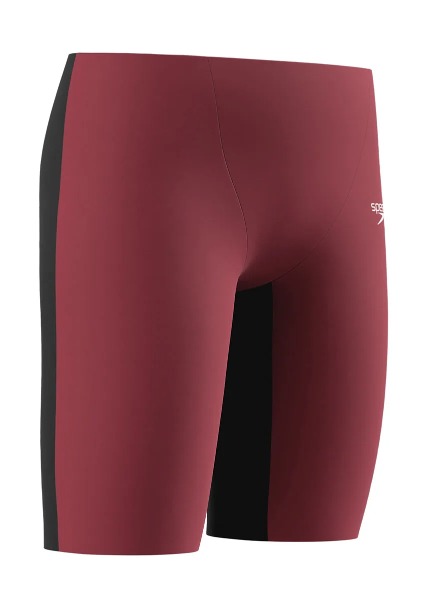 Speedo Boys Fastskin Junior Endurance+ Max High Waisted Jammer - Black/Red - Image 4
