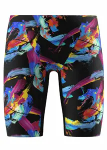 Speedo Boys Fastskin Junior Endurance+ Max High Waisted Jammer - Black/Multi