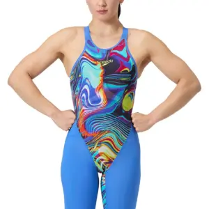 Speedo Women's Fastskin LZR Pure Valor 2.0 Closedback Kneeskin - Multi/Blue