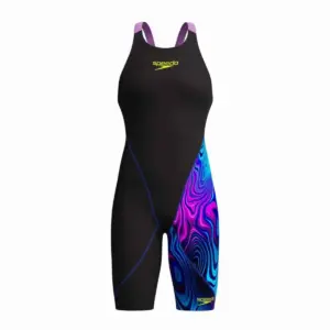 Speedo Girls Fastskin LZR Ignite Kneeskin - Black/Pink