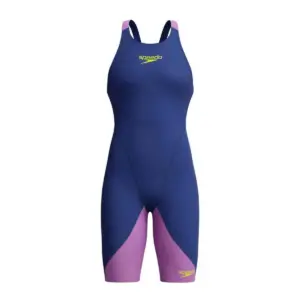 Speedo Girls Fastskin LZR Ignite Kneeskin - Navy/Purple