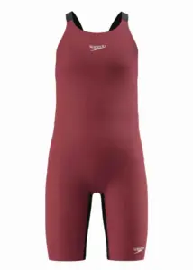 Speedo Girls Fastskin Junior Endurance+ Max Openback Kneeskin - Red/Black