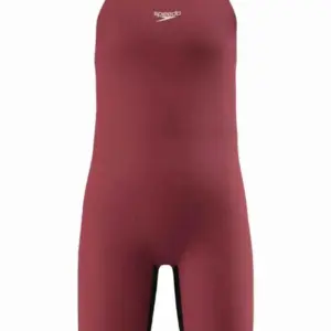 Speedo Girls Fastskin Junior Endurance+ Max Openback Kneeskin – Red/Black