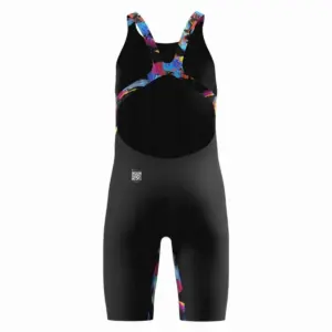 Speedo Girls Fastskin Junior Endurance+ Max Openback Kneeskin – Black/Multi