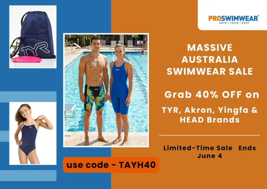 Massive Australia Swimwear Sale: Grab 40% OFF TYR, Akron, Yingfa & HEAD Swimwear Before It Ends