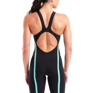 Arena Powerskin Air3 Openback Kneesuit – Black / Teal
