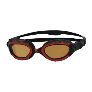 Zoggs Predator Flex Polarised Goggles - Red / Black / Copper