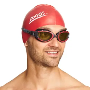 Zoggs Predator Flex Polarised Goggles – Red / Black / Copper
