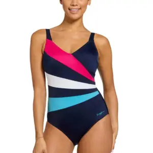 Zoggs Women's Flashdrive Wrap Panel Classicback Swimsuit