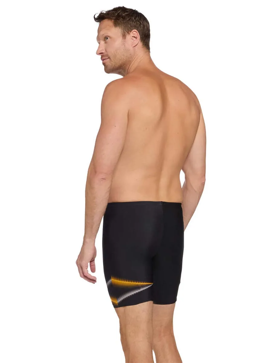 Zoggs Men's Oblique Mid Jammer - Image 5