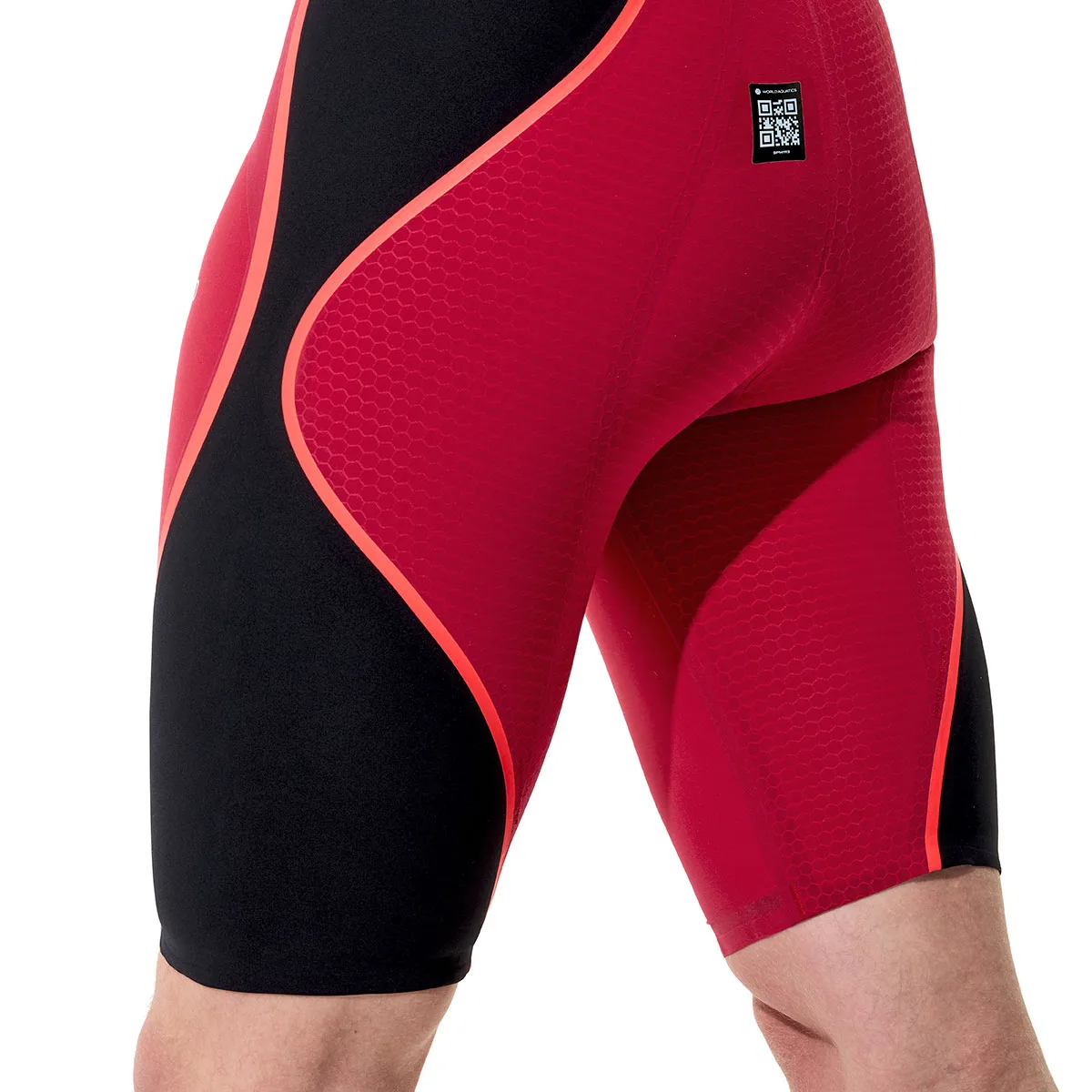 Speedo Fastskin LZR Pure Intent 2.0 High Waisted Jammer - Red / Black - Image 5