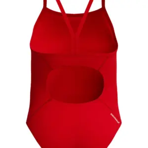 Speedo Girls Endurance+ Logo Thinstrap Swimsuit – Red