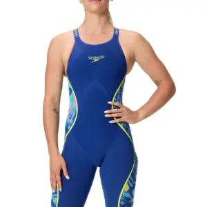 Speedo Fastskin LZR Pure Intent 2.0 Closedback Kneeskin – Blue/Mult