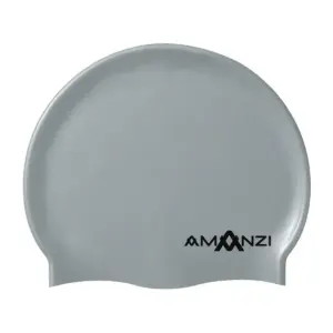 AMANZI Silicone Swim Cap - Silver