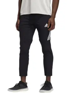Adidas Men's Aero 3 Stripe Trackpants - Black/ White