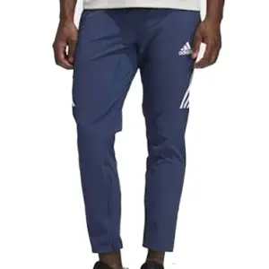 Adidas Men's Aero 3 Stripe Trackpants - Navy Blue