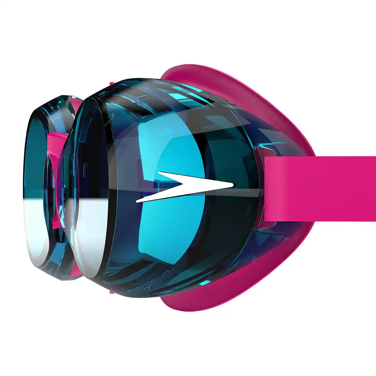 Speedo Kids Jet 2.0 Goggles - Electric Pink / Azure Blue - Image 4