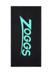Zoggs Swimming Pool Towel - Black / Turquoise