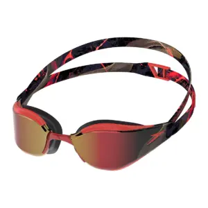 Speedo Fastskin Hyper Elite Mirror Goggles -  Black / Red