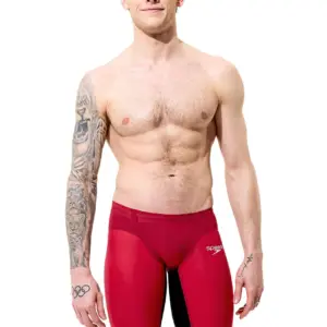 Speedo Fastskin LZR Pure Valor 2.0 Jammer - Red / Black
